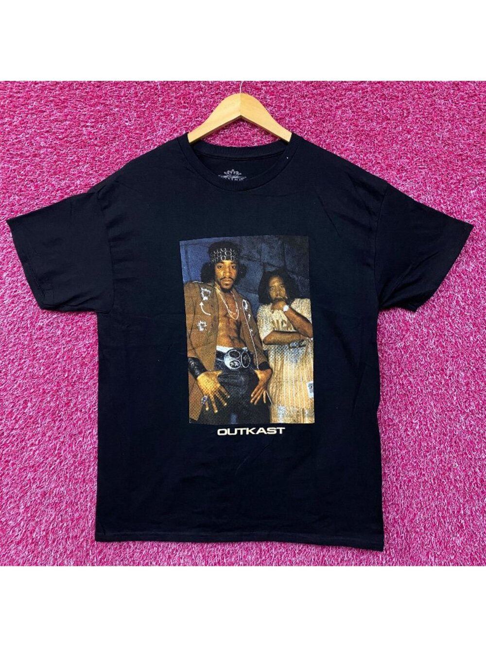 Outkast Hip-Hop Duo Andre 3000 & Big Boi T-Shirt Large